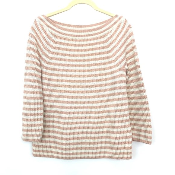 J Crew Relaxed Boatneck Striped Sweater - Picture 1 of 8